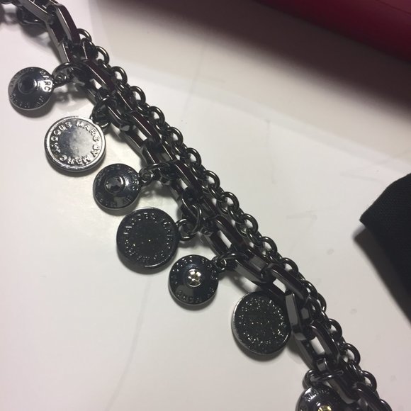 Marc by Marc Jacobs Gunmetal Black Charm Bracelet - Picture 7 of 8